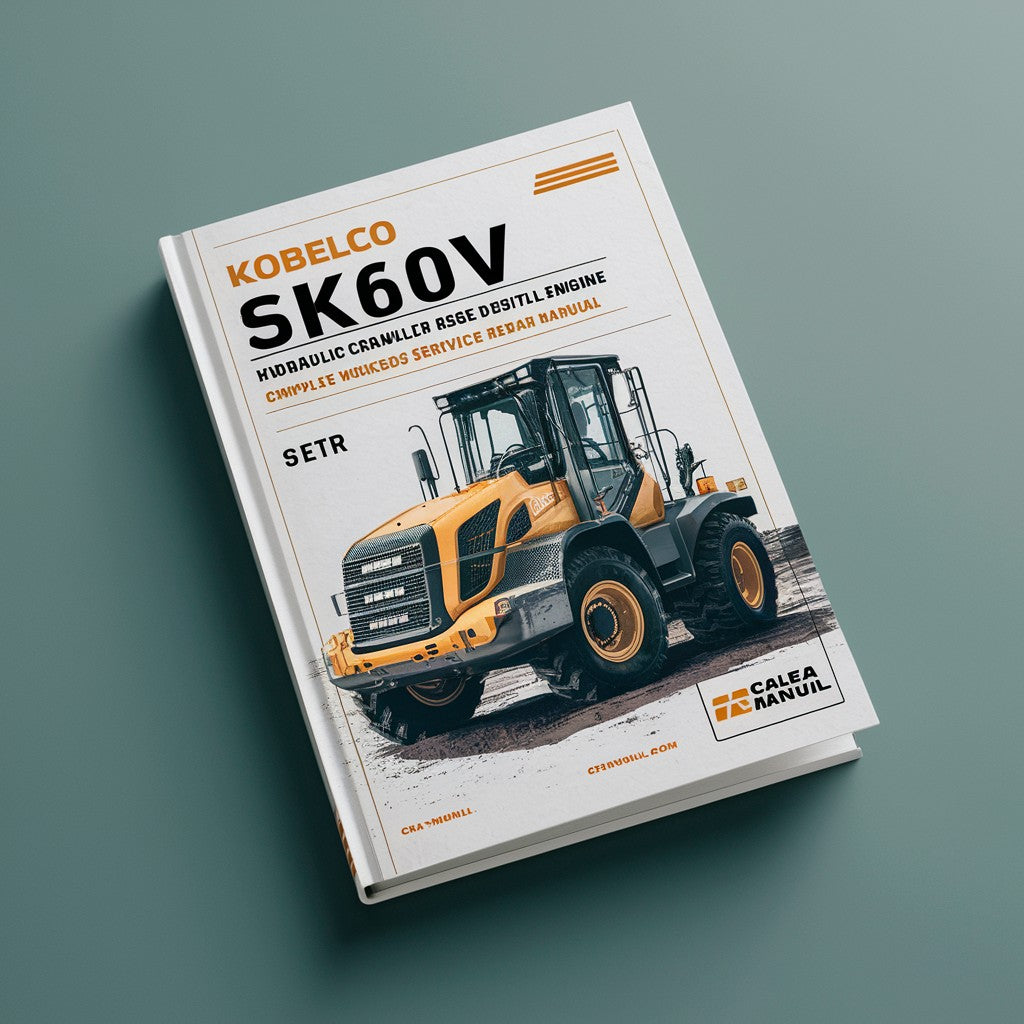 Kobelco SK60V Hydraulic Crawler Excavator With Isuzu 4JA1 4JB1 4JC1 Diesel Engine Complete Workshop Service Repair Manual