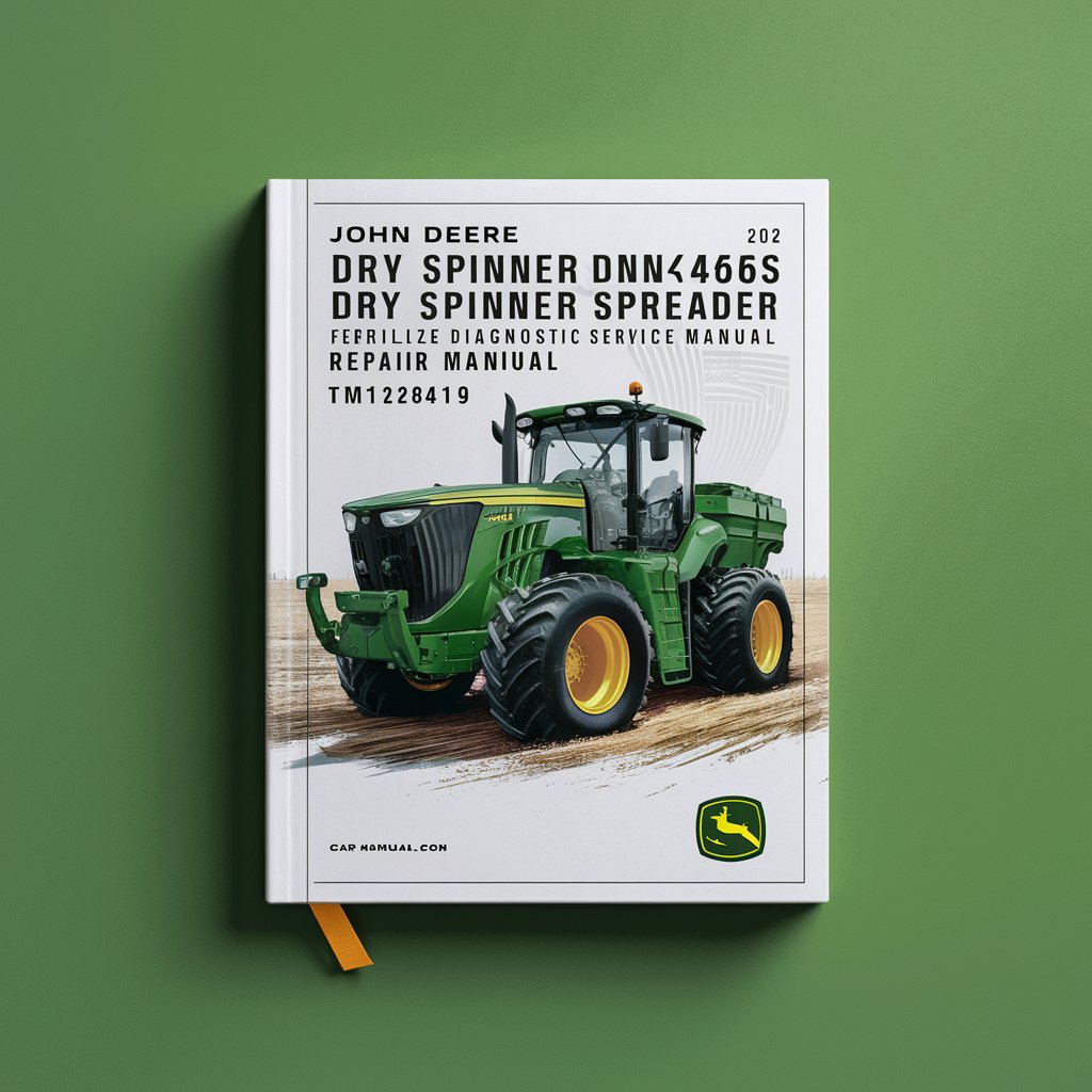 John Deere DN456 DN485 Dry Spinner Spreader Fertilize Sprayers Diagnostic Service Repair Manual (TM128419)