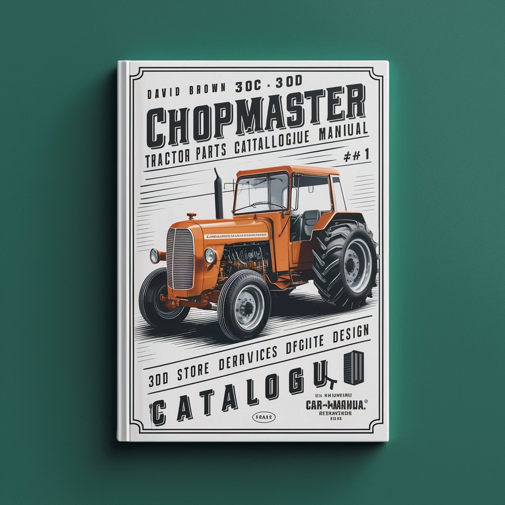 David Brown 30C 30D Chopmaster Tractor Service Parts Catalogue Manual # 1