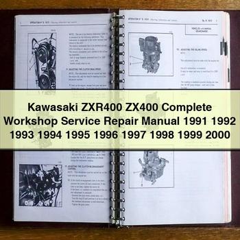 Kawasaki ZXR400 ZX400 Complete Workshop Service Repair Manual 1991 1992 1993 1994 1995 1996 1997 1998 1999 2000