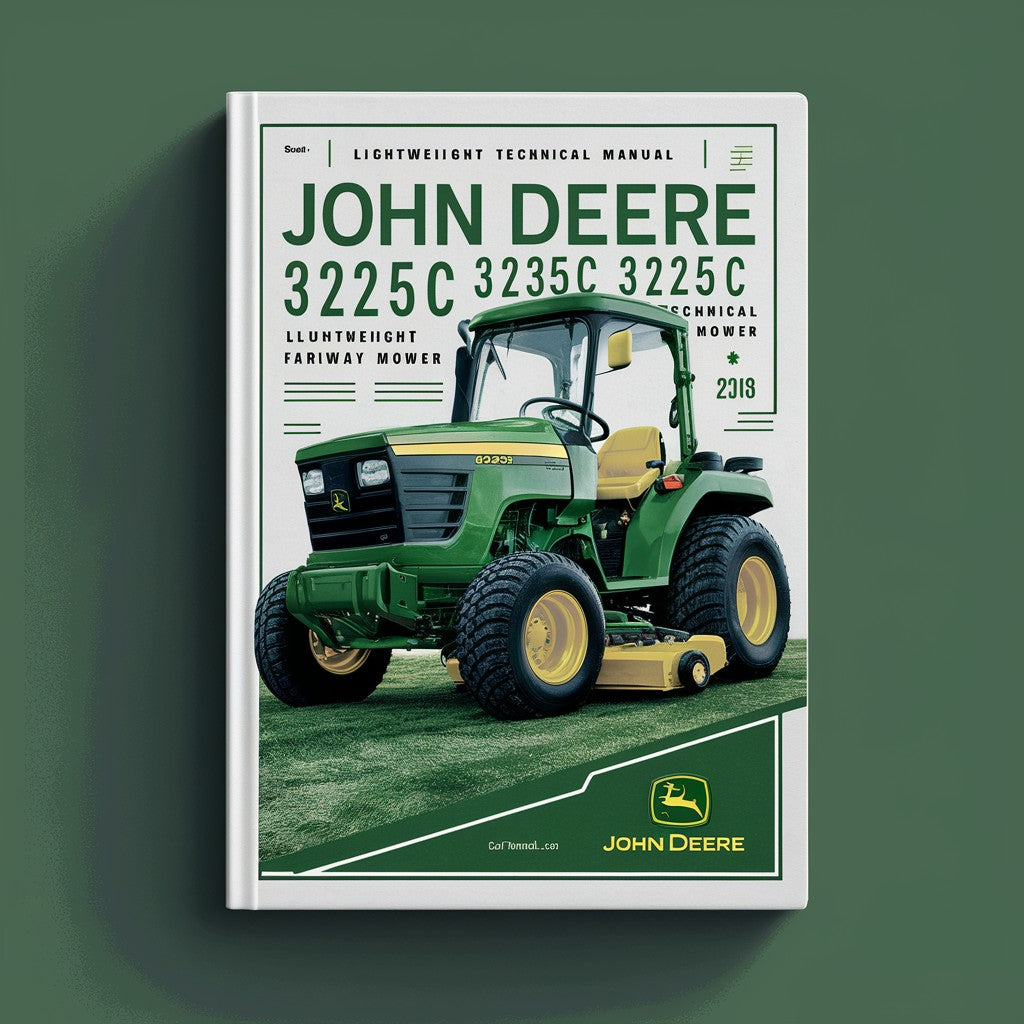 John Deere 3225C 3235C 3245C Lightweight Fairway Mower Technical Manual