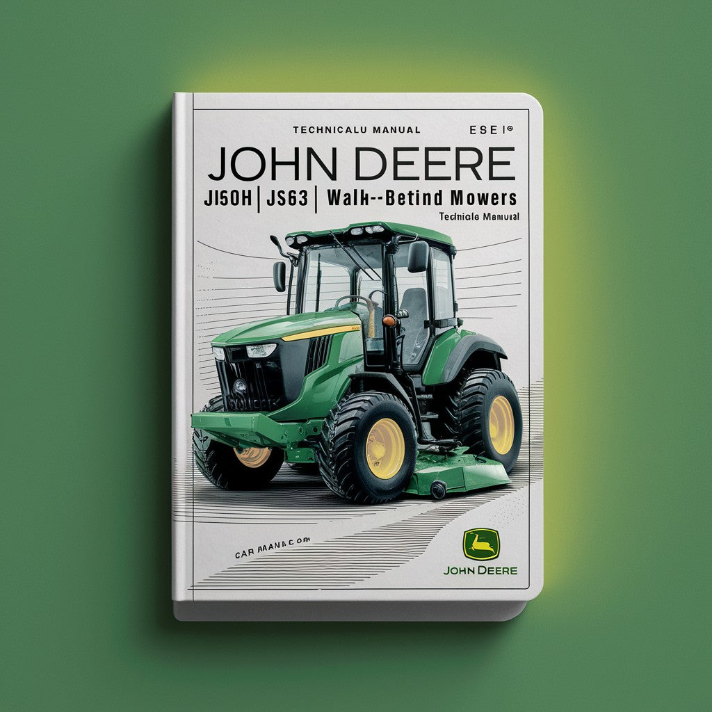 John Deere JS60H JS63 JS63C Walk-Behind Rotary Mowers Technical Manual
