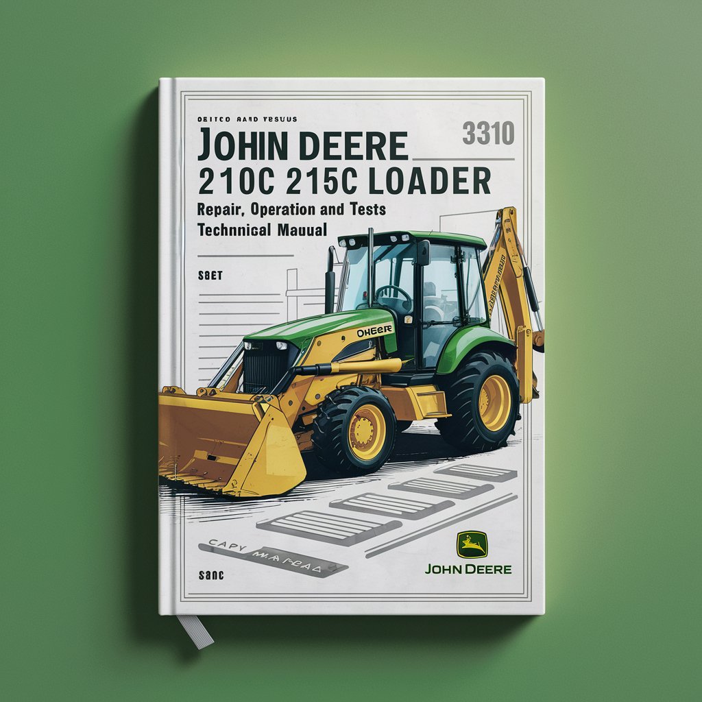 John Deere 210C 310C 215C Backhoe Loader Repair Operation and Tests Technical Manual