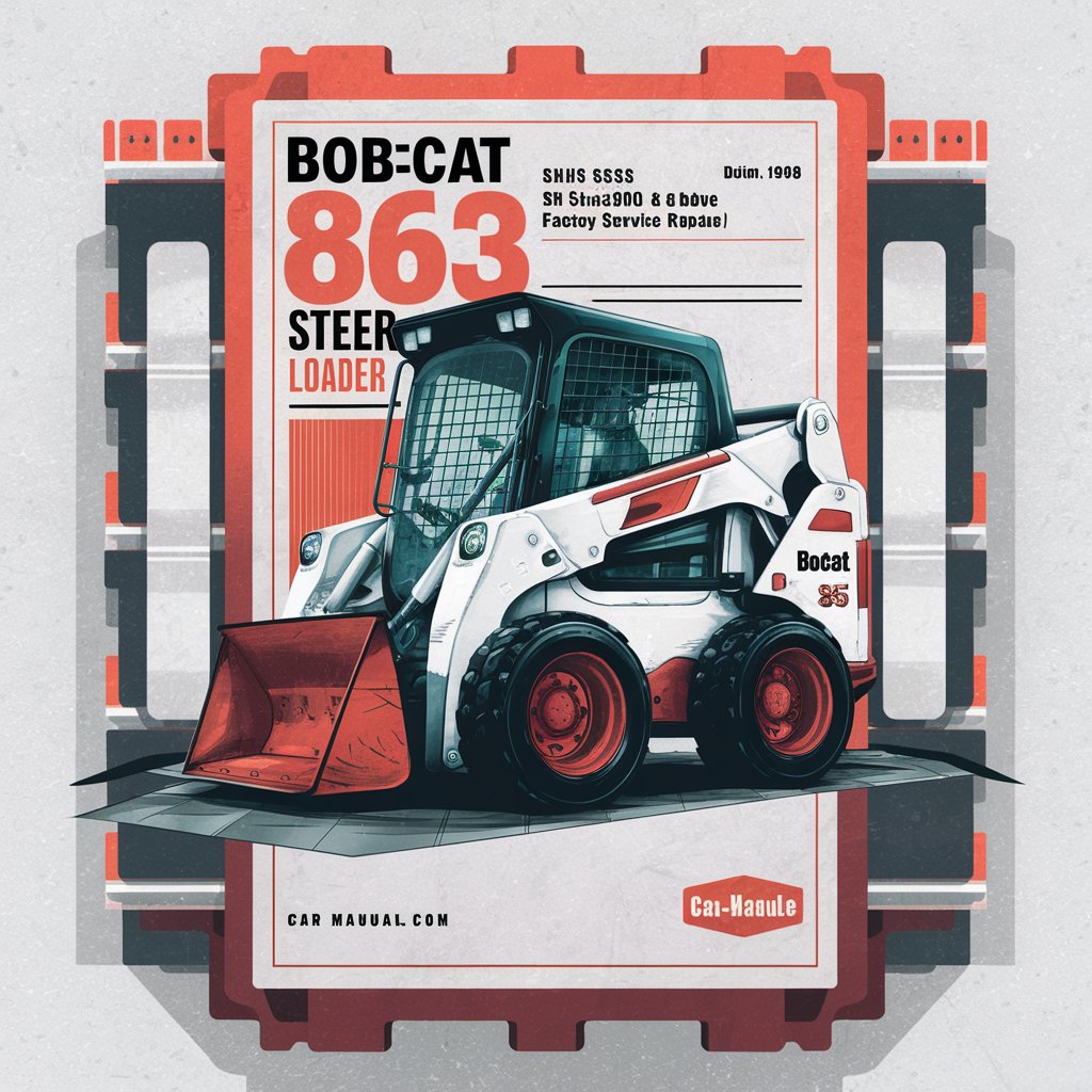 BOBCAT 863 SKID Steer Loader SN 514525001 & Above (EDITION 1998) Factory Service Repair Manual