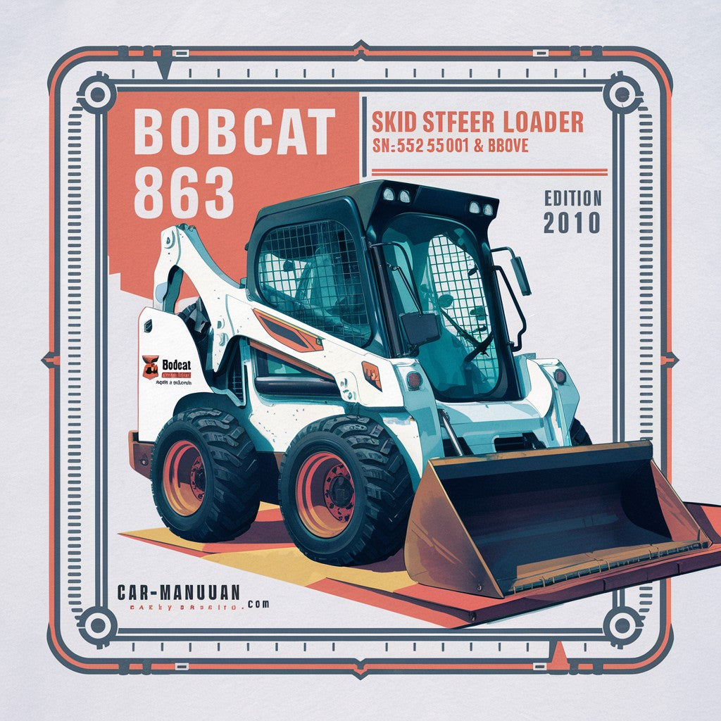 BOBCAT 863 SKID Steer Loader SN 514525001 & Above (EDITION 2010) Factory Service Repair Manual