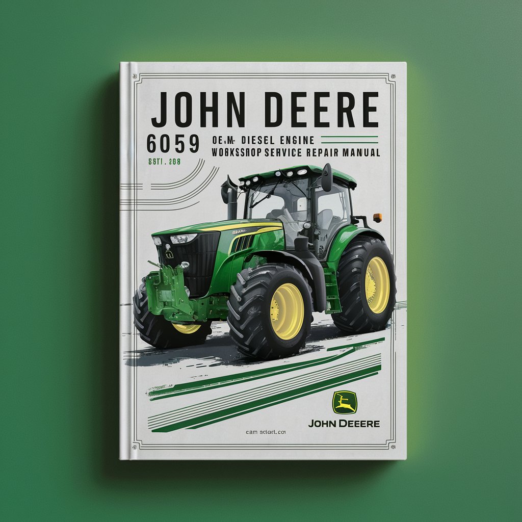 John Deere 6059 OEM Diesel Engine Workshop Service Repair Manual