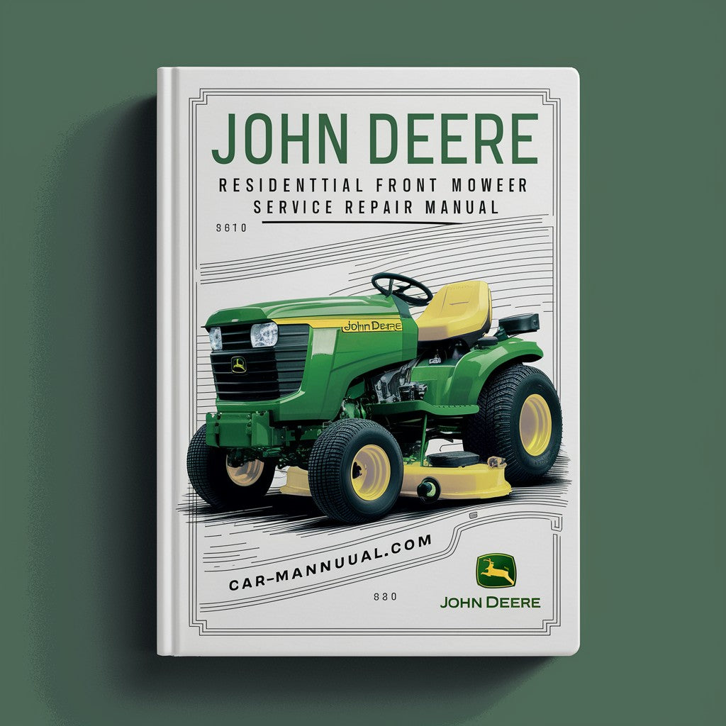John Deere F510 Residential Front Mower Service Repair Manual