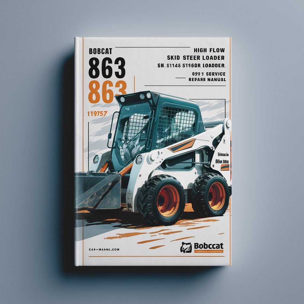 BOBCAT 863 High FLOW SKID Steer Loader SN 514611001-514624999 EDITION 1997 Service Repair Manual