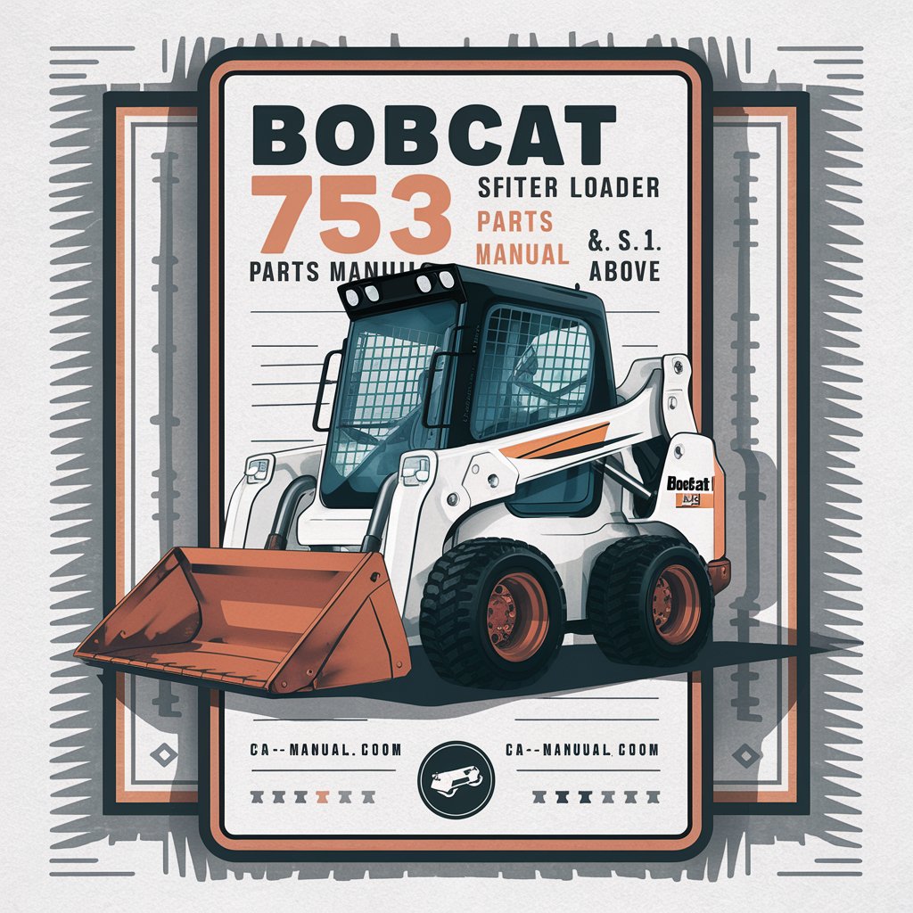 BOBCAT 753 SKID Steer Loader Parts Manual SN 512716001 & Above