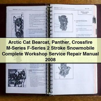 Arctic Cat Bearcat Panther Crossfire M-Series F-Series 2 Stroke Snowmobile Complete Workshop Service Repair Manual 2008