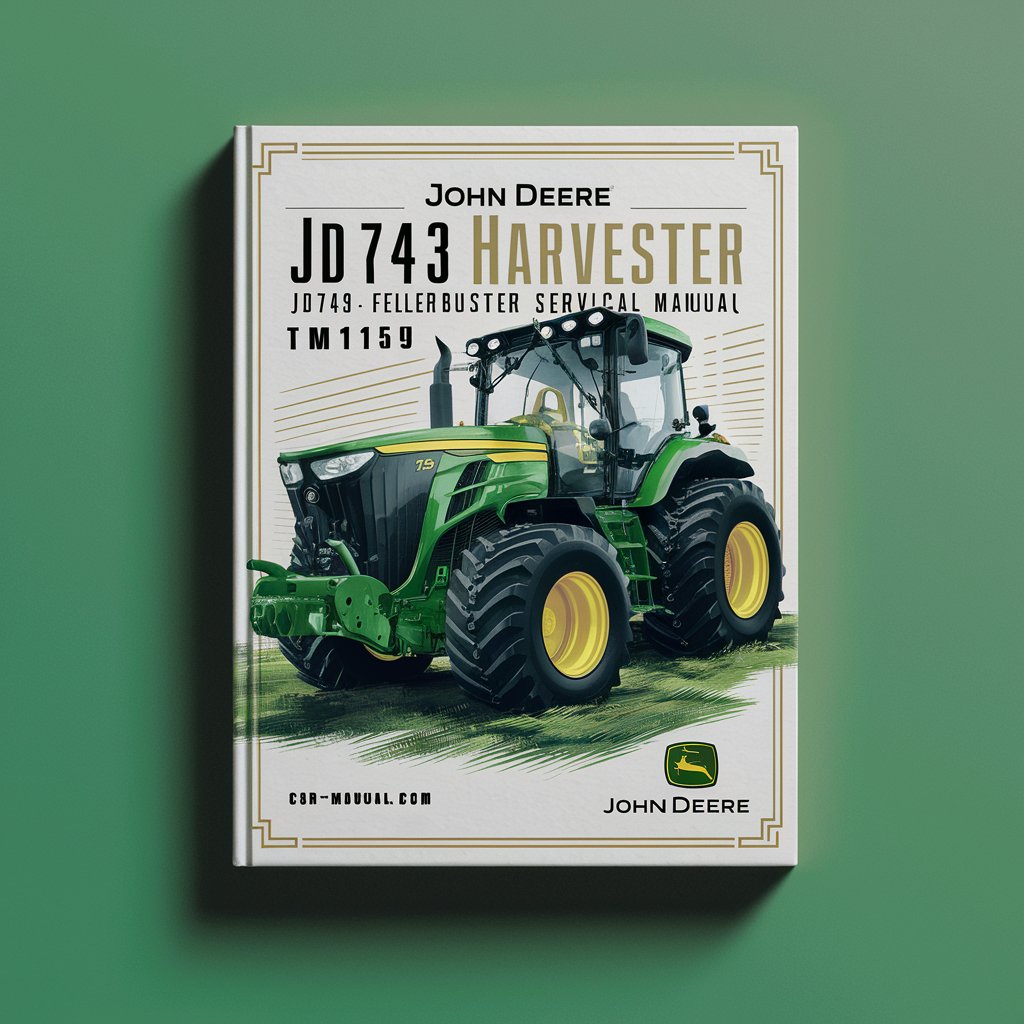 John Deere JD743 Tree Harvester JD743 Feller-Buncher Service Technical Manual(TM1159)