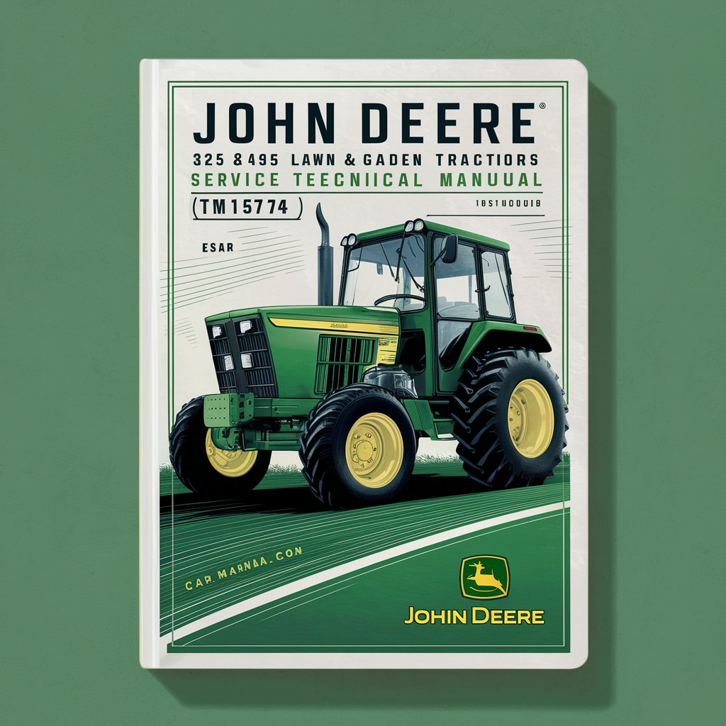 John Deere 325 345 Lawn & Garden Tractors Service Technical Manual(TM1574)