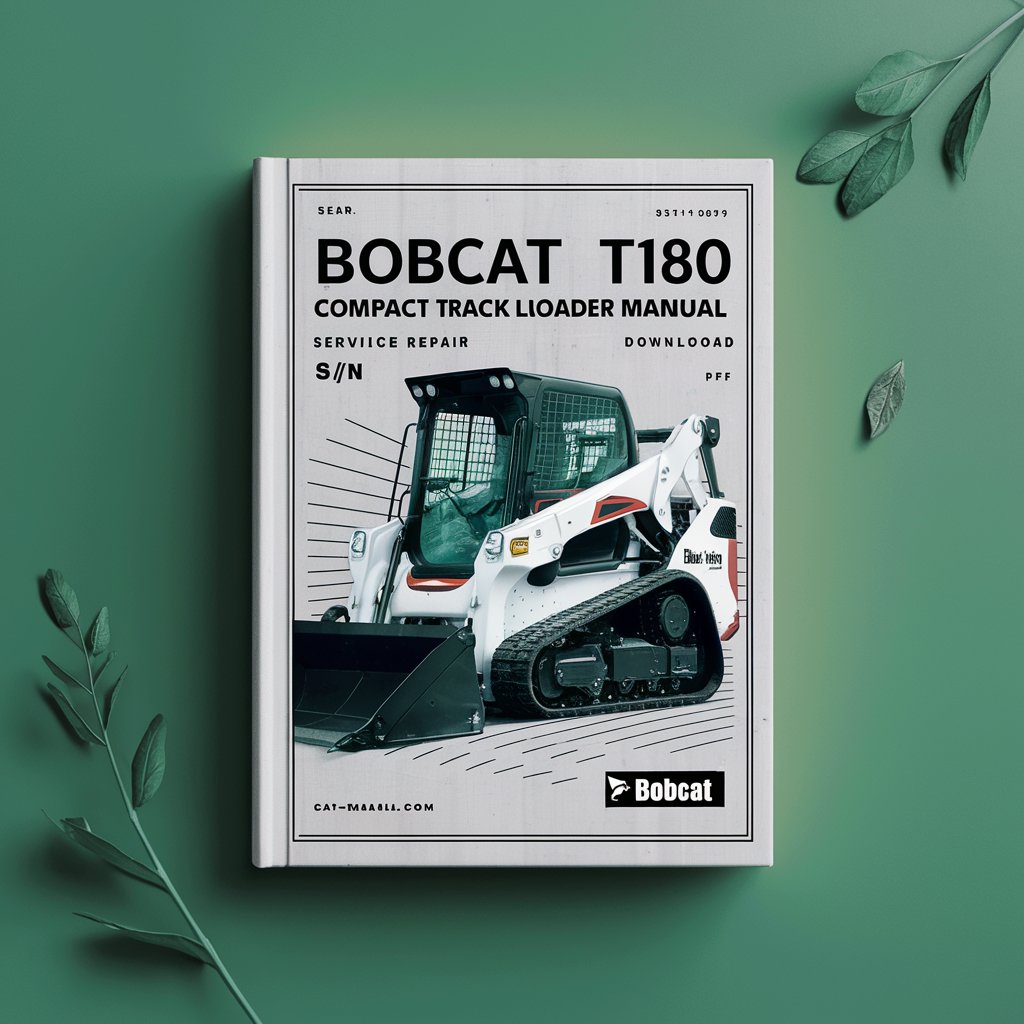 Bobcat T180 Compact Track Loader Service Repair Manual (S/N 531411001-531459999 531511001-531559999)