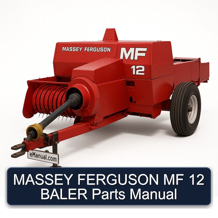Massey Ferguson MF 12 Baler Parts Catalog PDF