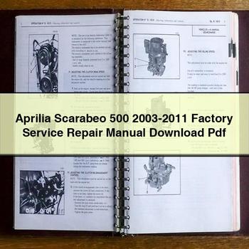 Aprilia Scarabeo 500 2003-2011 Factory Service Repair Manual Pdf