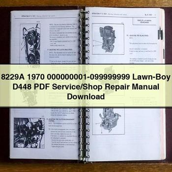 000000001-099999999 LAWN-BOY D448 /shop Service Repair Workshop Manual PDF