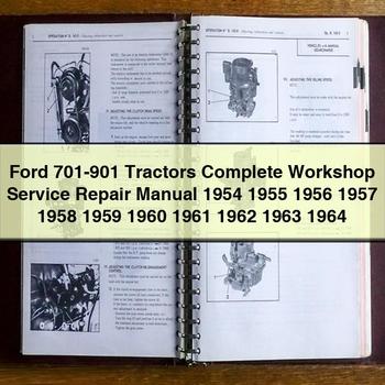 1954-1964 Ford 701-901 Tractors Service Repair Workshop Manual