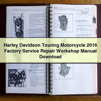 Harley Davidson Touring Motorcycle 2016 Factory Service Repair Workshop Manual