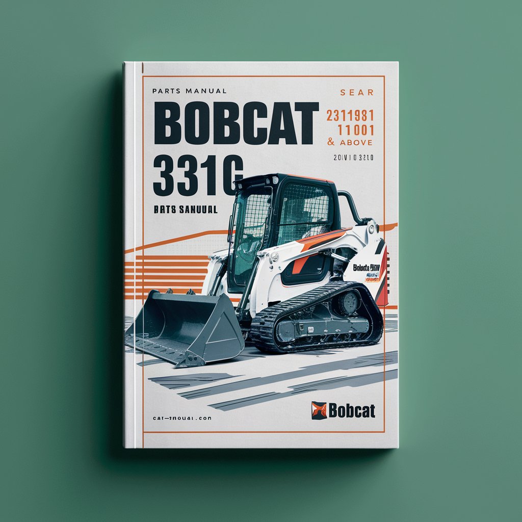 BOBCAT 331G Excavator SN 234311001 & Above Parts Manual