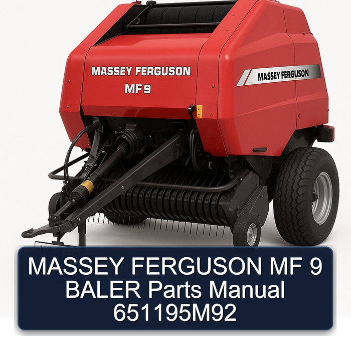 Massey Ferguson MF 9 Baler Parts 651195m92 Catalog PDF