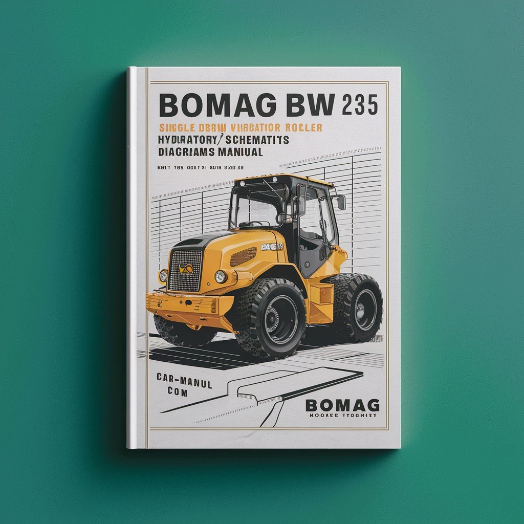 BOMAG BW 225-3 Single Drum Vibratory Roller Hydraulic Schematics and Circuit Diagrams Manual