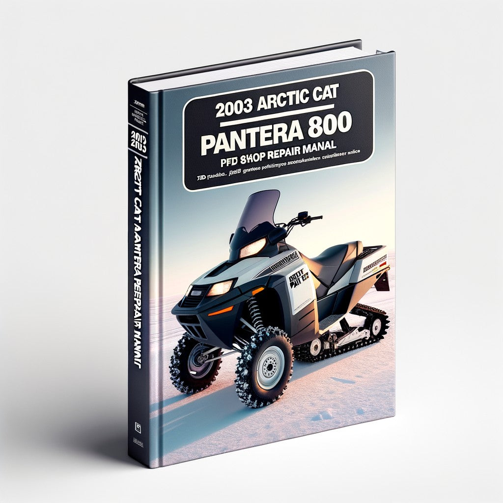 2003 Arctic Cat Pantera 800 EFI Service/Shop Repair Manual