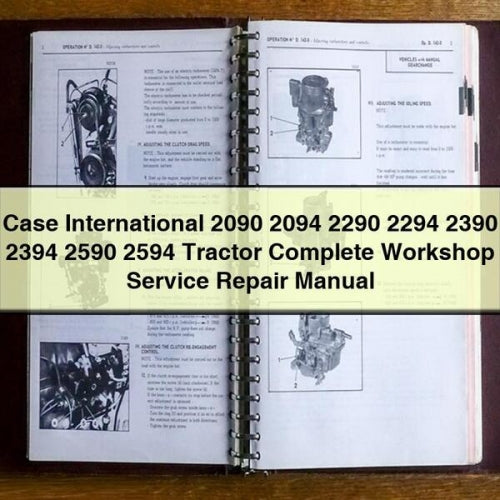 Case International 2090 2094 2290 2294 2390 2394 2590 2594 Tractor Service Repair Workshop Manual PDF
