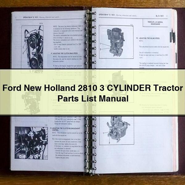 Ford New Holland 2810 3 Cylinder Tractor Parts Catalog PDF