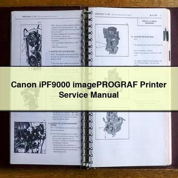 Canon iPF9000 imagePROGRAF Printer Service Manual PDF Download