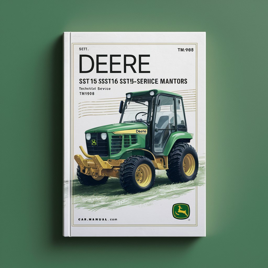 Deere SST15 SST16 SST18 Spin-Steer Lawn Tractors Technical Service Repair Manual (tm1908)