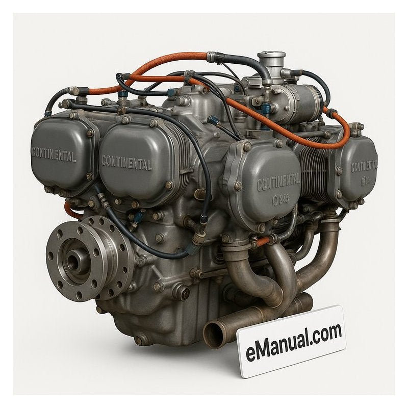 Continental IO 346 I0-346 Illustrated Part No. X3002 Parts Catalog PDF