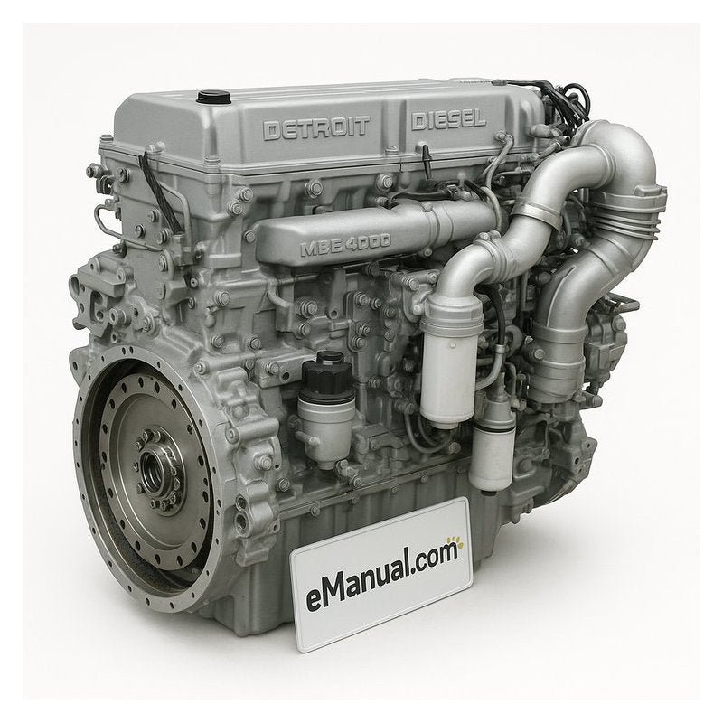 Detroit Diesel MBE 4000 Engine Service Repair Workshop Manual PDF