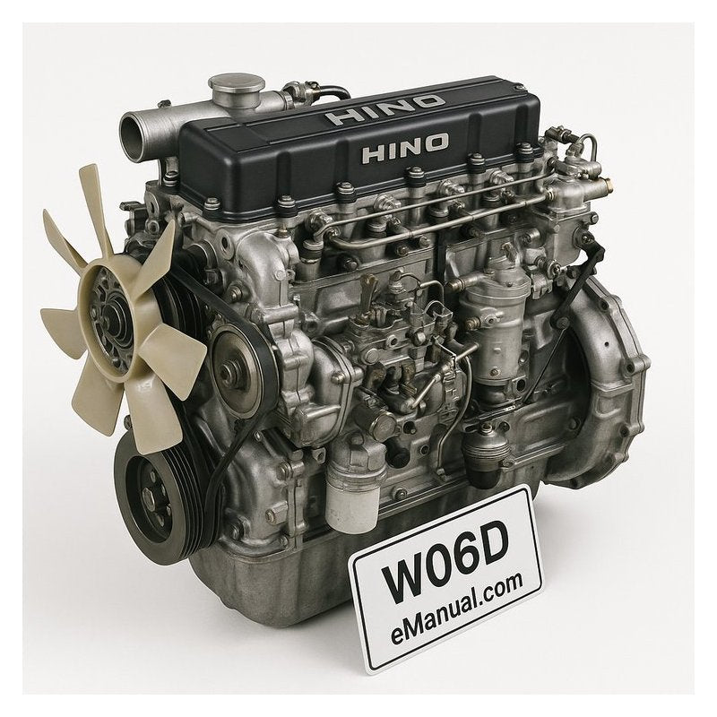 Hino W06D T1 Diesel Marine Engine Service Repair Workshop Manual PDF
