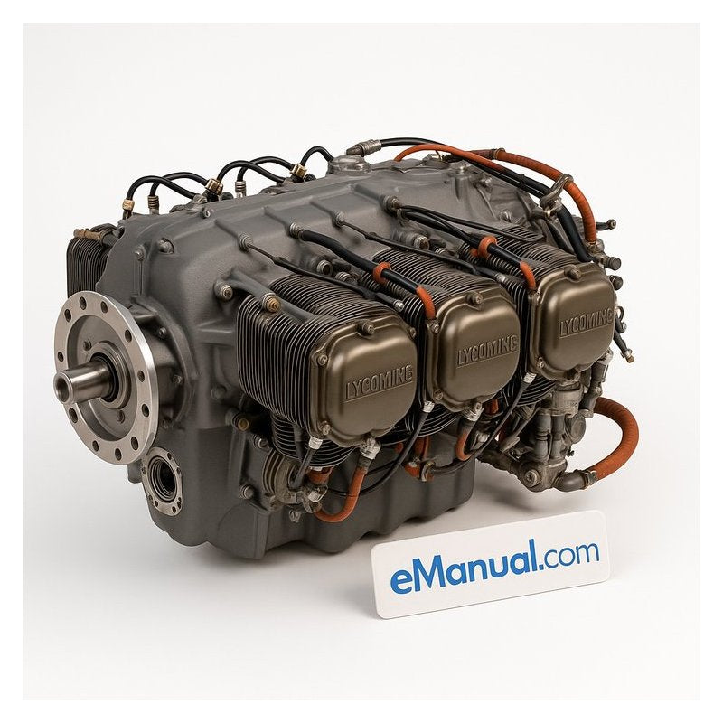 Lycoming O 540 Series IO-540 Aircraft Engine IPC Parts Pc-215-2 Catalog PDF