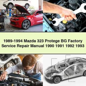 1989-1994 Mazda 323 Protege BG Factory Manual de servicio y reparación 1990 1991 1992 1993