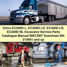 Volvo EC300D L EC300D LD EC300D LR EC300D NL Excavator Service Parts Catalogue Manual SN: 210001 and up