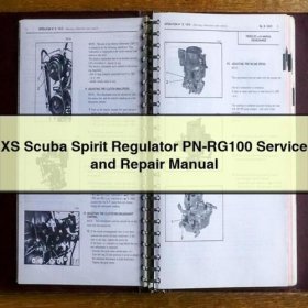 XS Scuba Spirit Regulator PN-RG100 Manual de servicio y reparación PDF Download