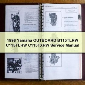 1998 Yamaha OUTBOARD B115TLRW C115TLRW C115TXRW Manual de servicio y reparación