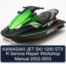 KAWASAKI JET SKI 1200 STX R Service Repair Workshop Manual 2002-2003
