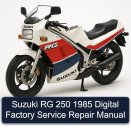 Suzuki RG 250 1985 Digital Factory Service Repair Manual