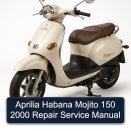 Aprilia Habana Mojito 150 2000 Repair Service Manual