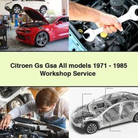 Citroen Gs Gsa All models 1971-1985 Workshop Manual de servicio y reparación
