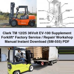 Clark TM 12/25 36 Volt EV-100 Gabelstapler - Werkstatthandbuch (PDF)