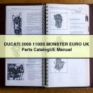 DUCATI 2009 1100S MONSTER EURO UK Parts CatalogUE Manual