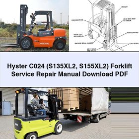 Hyster C024 (S135XL2 S155XL2) Forklift Manual de servicio y reparación