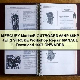MERCURY Mariner OUTBOARD 65HP 85HP JET 2 STROKE Workshop Repair MANAUL 1997 ONWARDS