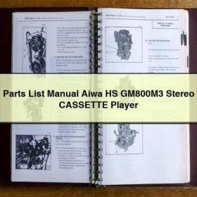 Manual de Partes Aiwa HS GM800M3 - Reproductor de Casetes Estéreo (PDF)