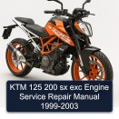 KTM 125 200 sx exc Engine Service Repair Manual 1999-2003