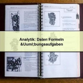 Analytik: Daten Formeln Übungsaufgaben