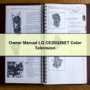 Owner Manual LG CE25Q26ET Color Television